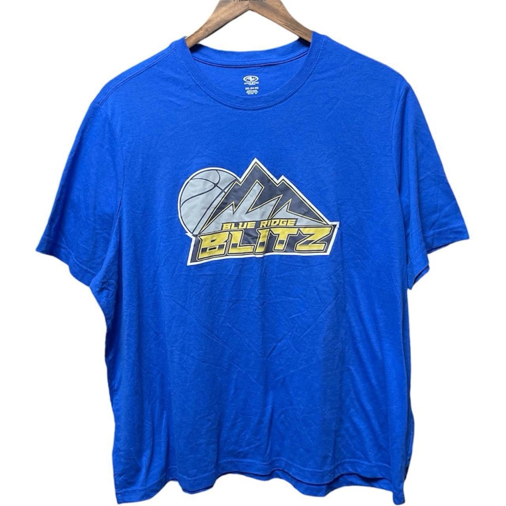 Blue Ridge blitz basketball front graphic crewneck casual West Virginia T-shirt